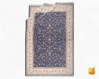 فرش کلاسیک 7542 آبی - تصویر 2