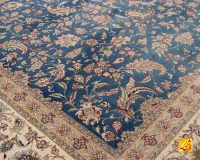 فرش کلاسیک 7542 آبی - تصویر 3