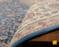 فرش کلاسیک 7542 آبی - تصویر 7