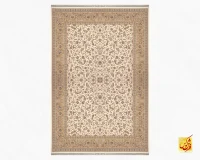 فرش کلاسیک 7542 کرم حاشیه بژ - تصویر 2