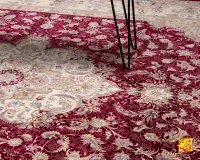 فرش کلاسیک 7555 شرابی