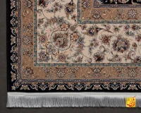 فرش کلاسیک 7502 سرمه ای - تصویر 12