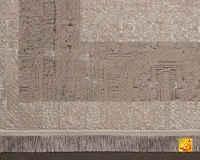 فرش مینیمال 7712 کرم طوسی - تصویر 10