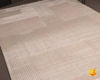 فرش مینیمال 77130 کرم طوسی - تصویر 4