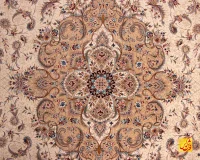 فرش کلاسیک 7555 کرم حاشیه کرم - تصویر 3