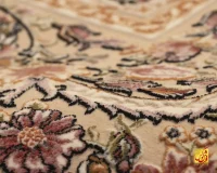 فرش کلاسیک ثمین کرم - تصویر 8