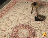 فرش کلاسیک شکوه خاکی لاکی