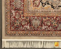 فرش کلاسیک شکوه خاکی لاکی - تصویر 12