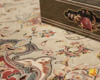 فرش کلاسیک شکوه خاکی لاکی - تصویر 4