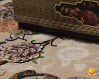 فرش کلاسیک سلطان کرم حاشیه گلبهی - تصویر 7