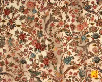 فرش ابریشم ماشینی L1242 کرم - تصویر 4